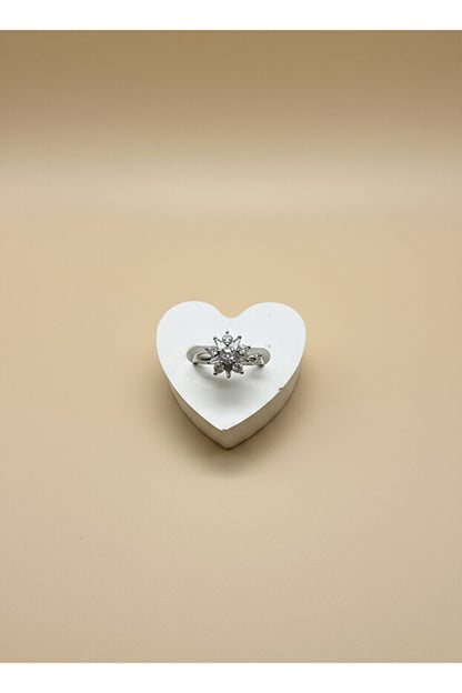 So Steady™ Anksiyete Lotus Yüzüğü  (ÇELİK)